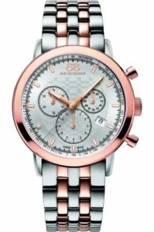 Image of Mens 88 Rue Du Rhone Double 8 Origin Chronograph Diamond Watch 87WA154204