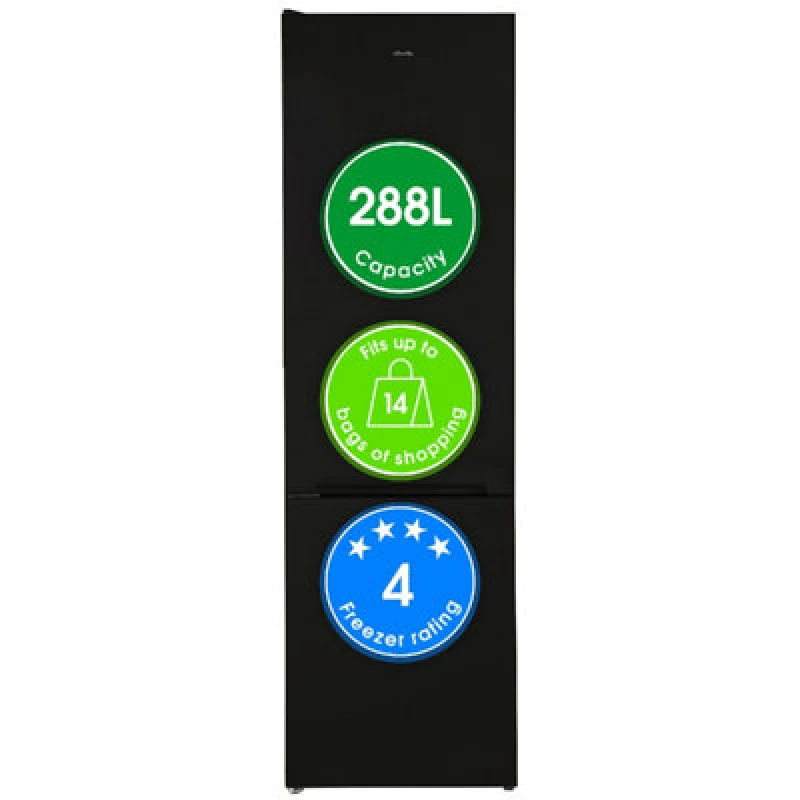 Image of Abode Abode A180FF541E1B 70/30 Fr Freezer Blk Black - Abode Black UP32601