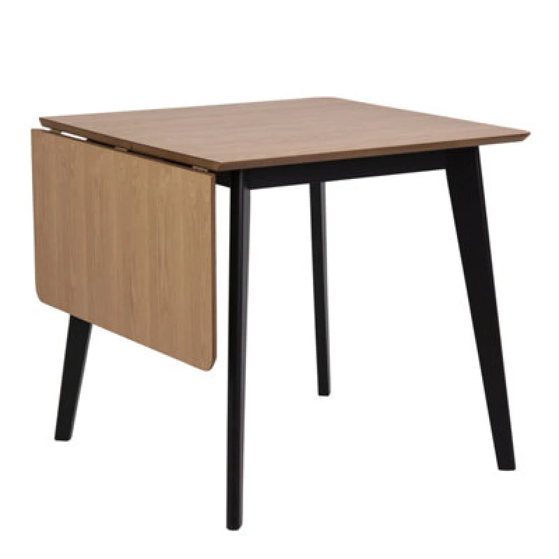 Image of Furniture To Go Roxby Extending Dining Table 80-120Cm In Oak & Black