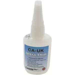 Image of CA-UK CA028 Ultra Thin Cyanoacrylate Superglue, Wicking Bond, 50g