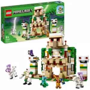 Image of LEGO Minecraft The Iron Golem Fortress 2in1 Castle Set 21250