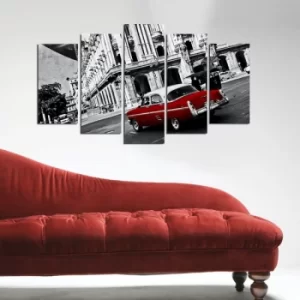 Image of 5M-13 Multicolor Decorative MDF Painting (5 Pieces)