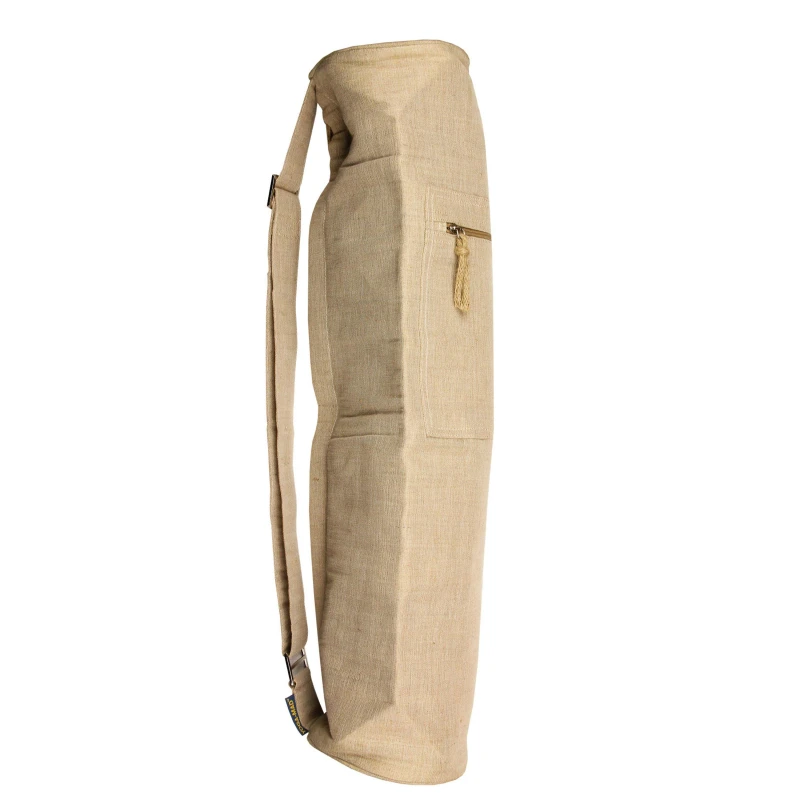 Image of Yoga-Mad Jute Yoga Mat Bag Natural - White White One Size