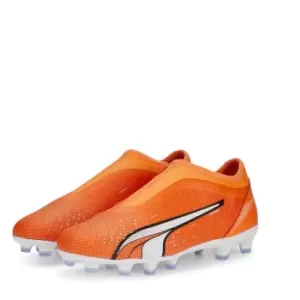 Image of Puma Ultra.3 Firm Ground Football Boots Junior Boys - Orange