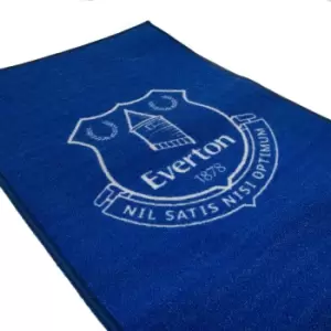 Image of Everton FC Rug (One Size) (Blue)