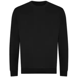 Image of Awdis Mens Organic Sweatshirt (M) (Deep Black)
