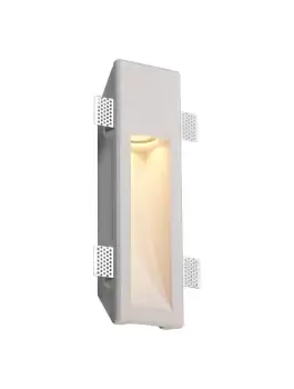 Image of Medium Recessed Marker Wall Lamp, 1 x GU10, White Paintable Gypsum, Cut Out: L:353mmxW:103mm