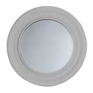 Image of Crossland Grove Neilson Round Wall Mirror Distressed Grey - 600 x 600mm
