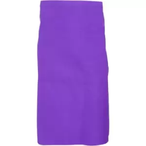 Image of Dennys Adults Unisex Catering Waist Apron With Pocket (One Size) (Purple) - Purple
