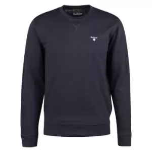 Image of Barbour Mens Ridsdale Crew Sweatshirt Navy Large