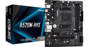 Image of ASRock A520M HVS AMD Socket AM4 Motherboard