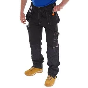 Image of Click Workwear Shawbury Trousers Multi pocket 48 Black Ref SMPTBL48 Up