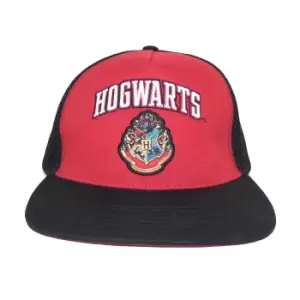 Image of Harry Potter College Hogwarts Snapback Cap (One Size) (Red/Black)