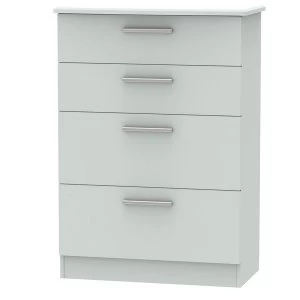 Image of Robert Dyas Fourisse Ready Assembled 4-Drawer Deep Chest of Drawers