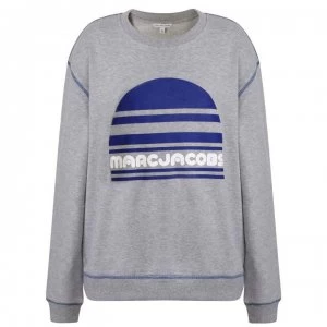 Image of Marc Jacobs Children Boys Logo Crew Sweatshirt - Gris Chine A43