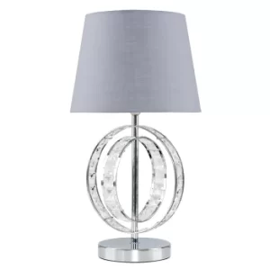 Image of Rothwell Table Lamp with Grey Aspen Shade