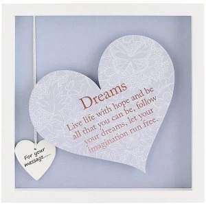 Image of Said with Sentiment Square Heart Frames Dreams