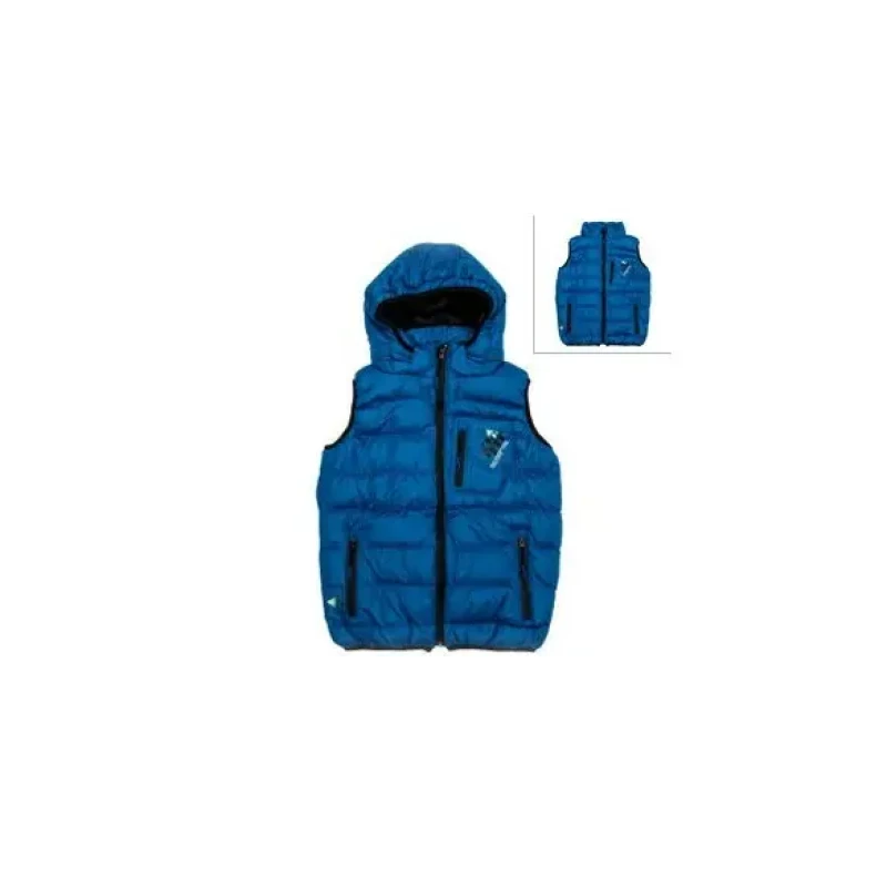 Image of Peak Mountain Children's Peak Mountain Ecarti Ski Puffer Vest Bleu Male 5 ans ECARTI/3-8/YL/B-BLEU