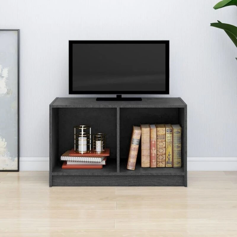 Image of VIDAXL TV Cabinet Grey 70x33x42cm Solid Pinewood Vidaxl 8720286772737