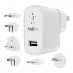 Image of Belkin Global Travel Kit (1 wall charger, 6 regional plugs: US, UK, EU, AU, KR, CHINA)