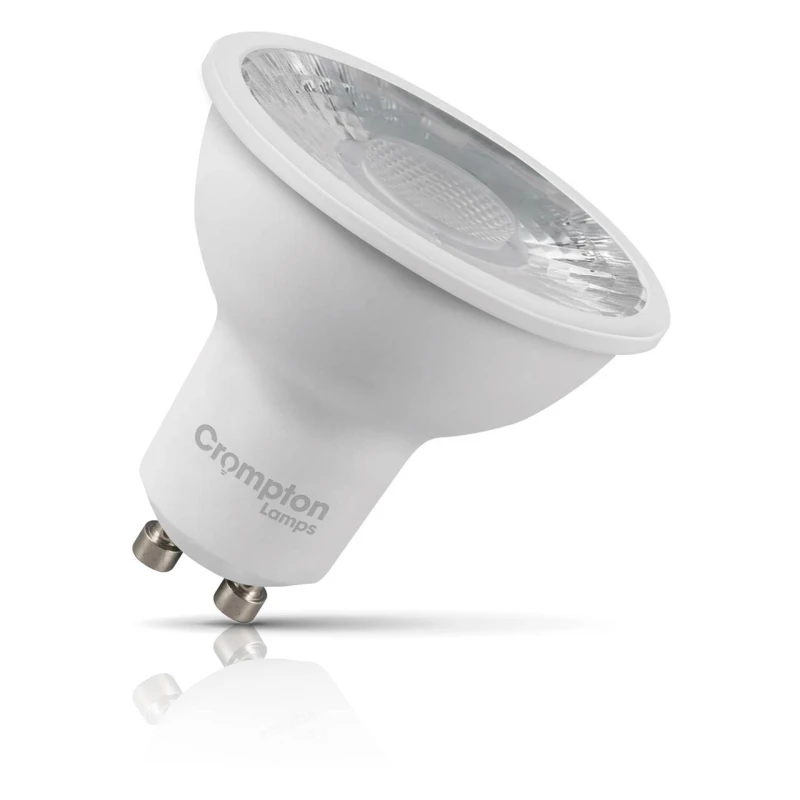 Image of Crompton LED GU10 Spotlight Bulb 3.5W Dimmable Warm White 3000K Halogen Replacement