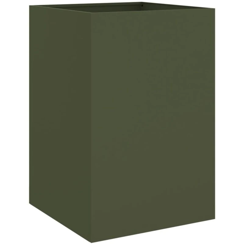 Image of VIDAXL Planter Olive Green 52x48x75cm Steel vidaXL 8721012364448