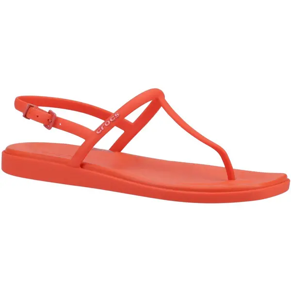Image of Crocs Womens Miami Lightweight Thong Flip Flops UK Size 7 (EU 39-40) Lava CRC517-LAVA-7