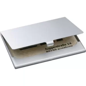 Image of Sigel VZ135 Business card case 15 cards (W x H x D) 92 x 63 x 5mm Silver (matt) Aluminium