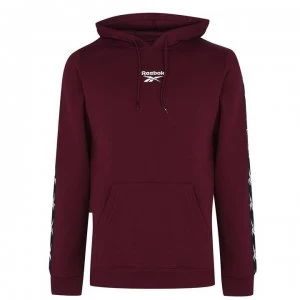 Image of Reebok Tape Hoodie Mens - Maroon