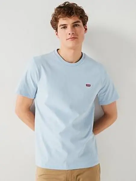 Image of Levis Original Housemark Tee Blue Male M 202827UK