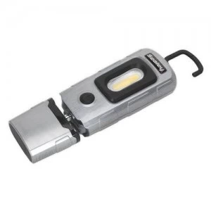 Image of Sealey Rechargeable LED 360 Inspection Lamp - Brushed Aluminium