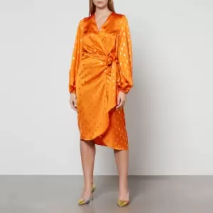 Image of Never Fully Dressed Patterned Midi Vienna Dress - L