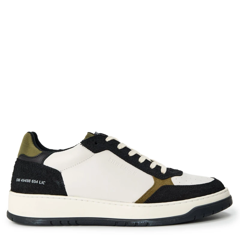 Image of Steve Madden Mens Ace Chunky Trainers Off White/Khaki male 6 (39)