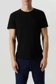 Image of Mens 3 Pack Black Crew Neck T-Shirts