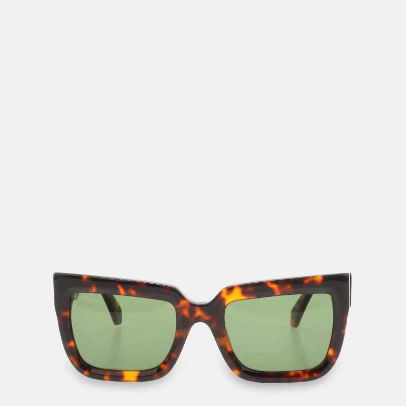 Image of Off White Firenze Sun Sunglasses Havana Green unisex One Size