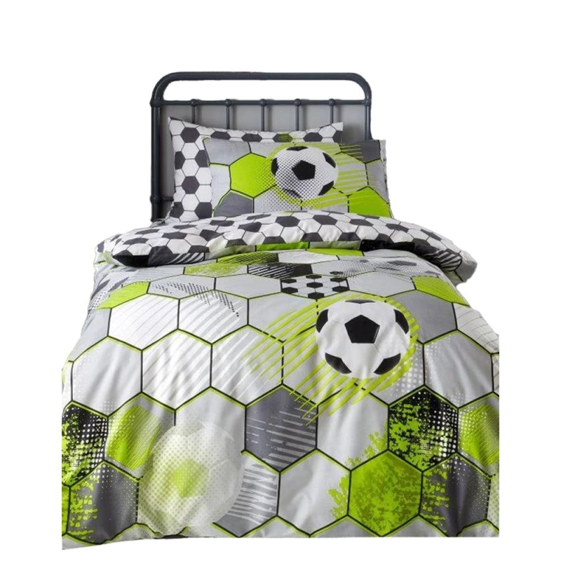 Image of Floso Football Duvet Cover Set Size: Single Multicolor Unisex Single