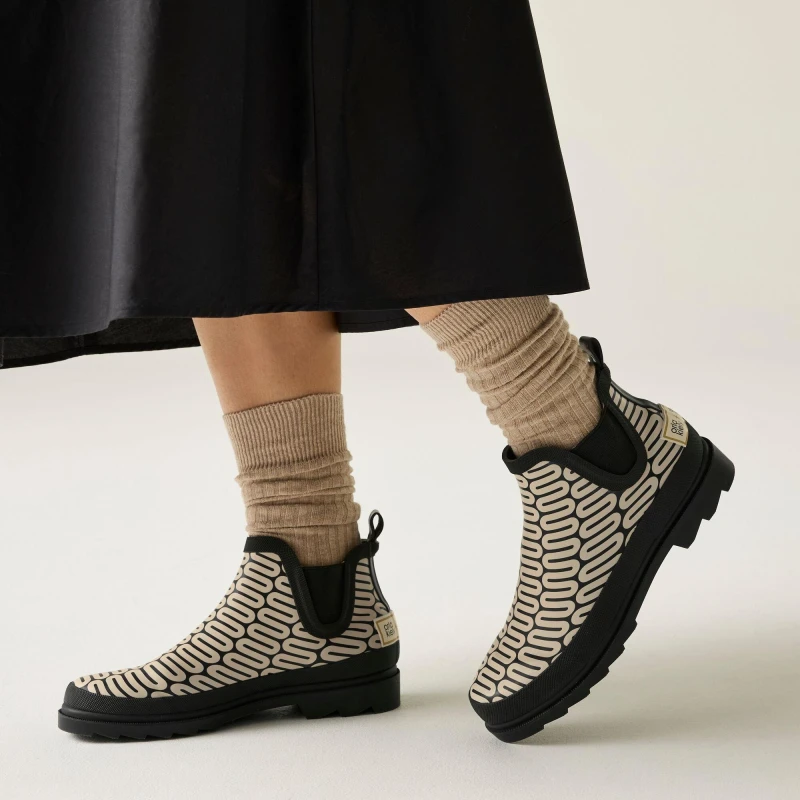 Image of Regatta Womens 'Orla Kiely' Mid Welly in Beige Size: 4 Beige Female 4