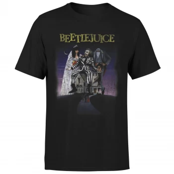 Image of Beetlejuice Distressed Poster T-Shirt - Black - 5XL