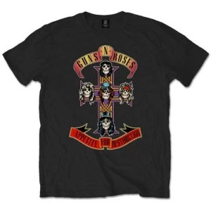 Image of Guns N' Roses - Appetite for Destruction Unisex XXXX-Large T-Shirt - Black