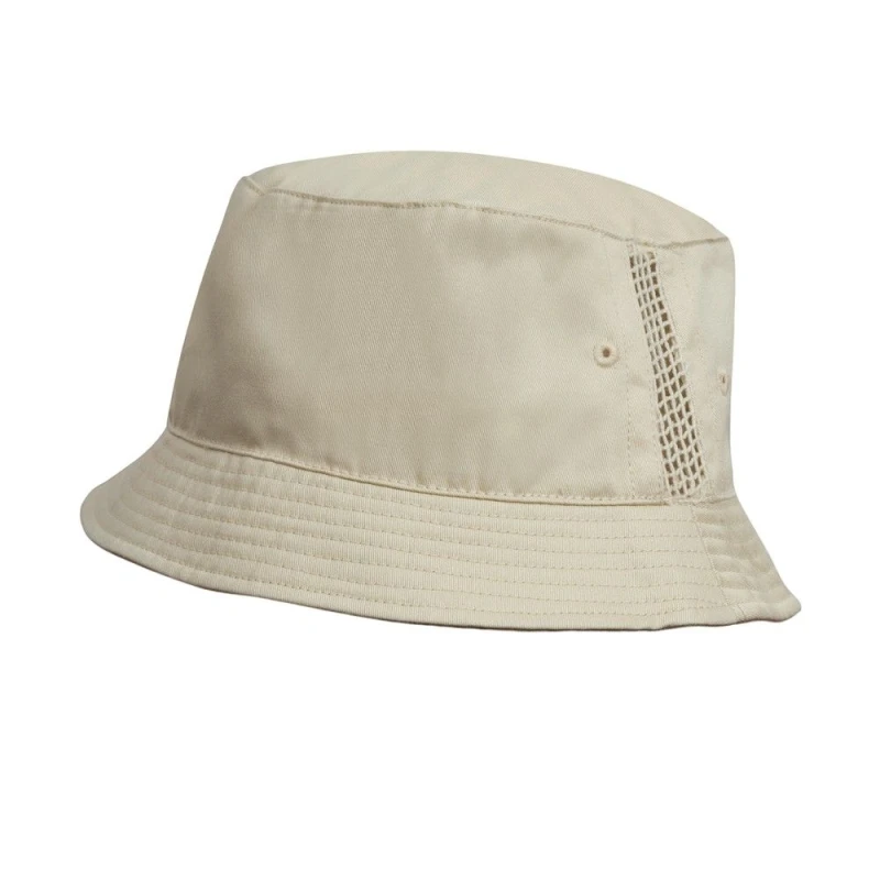 Image of Result Result Men Deluxe Washed Cotton Side Panels Bucket Hat in Natural Natural One Size Male 5063527209238