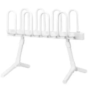 Image of Homcom Portable Electric Shoe Dryer Shoe Warmers For Boots 4 Pairs White