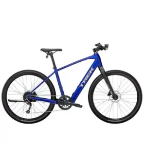 Image of Trek Dual Sport Plus 2 2023 Electric Hybrid Bike - Blue