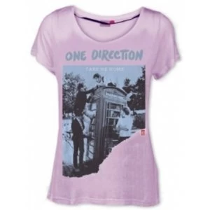 Image of One Direction Take Me Home Pink Ripped Skinny TS: Large