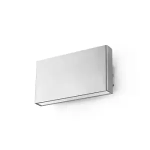 Image of Kaula LED Outdoor Large Up Down Wall Light Matt Nickel IP44