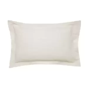 Image of Bedeck of Belfast Asha Textured Weave Oxford Pillowcase, Chalk