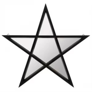 Image of Black Pentagram Shelf with Mirror
