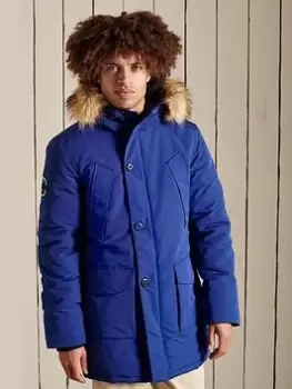 Image of Superdry Everest Parka - Cobalt Blue, Cobalt Blue Size M Men