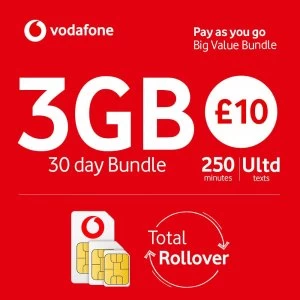 Image of Vodafone Pay As You Go Big Value Bundle SIM Card