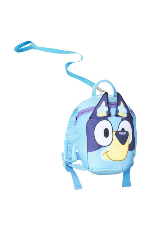 Image of Bluey Toddler Backpack with Reins Blue