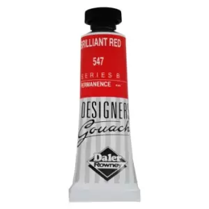 Image of Daler-Rowney 136005547 Designers' Gouache Paint 15ml Brilliant Red